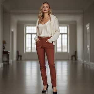 Lululemon City Sleek Slim-Fit HR Pant | Ancient Copper High-Rise Trousers | 6
